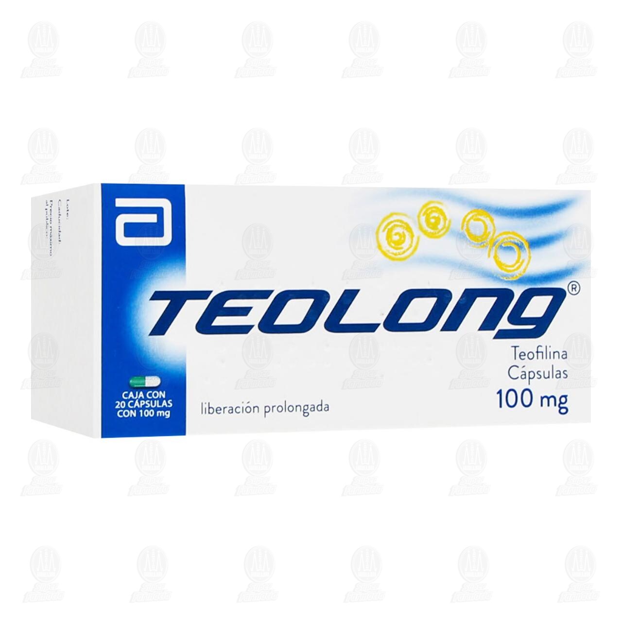 Teolong 100 mg, 20 C&aacute;psulas. image number 0