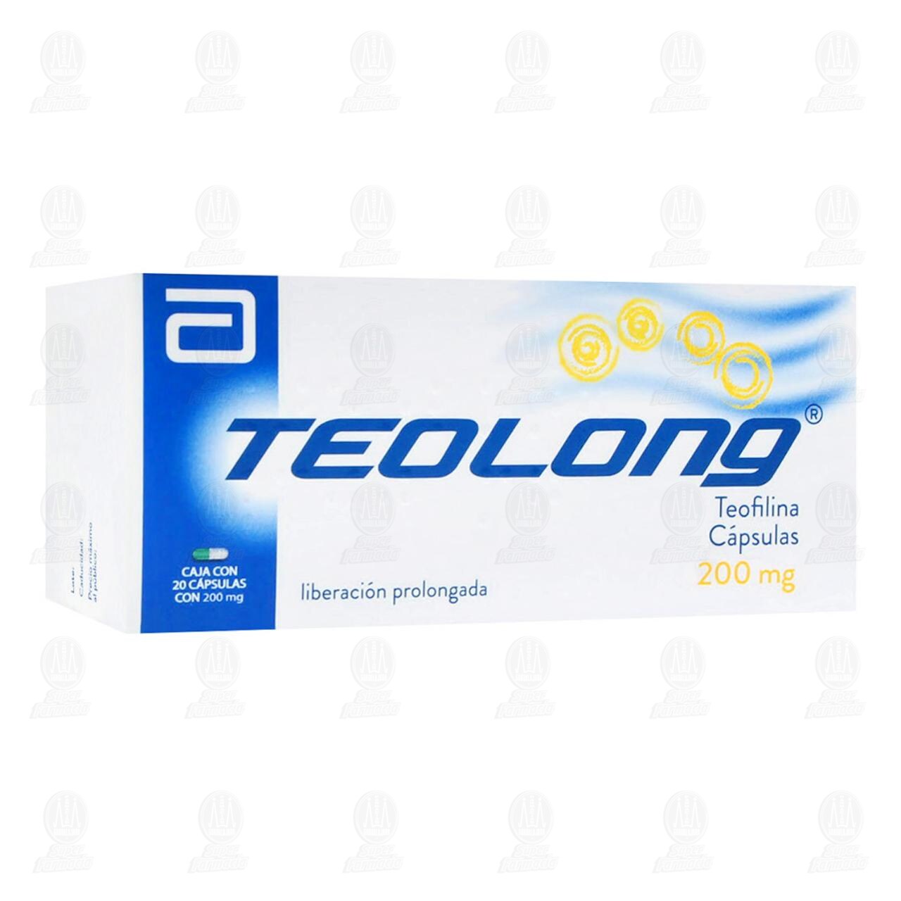 Teolong 200 mg, 20 C&aacute;psulas. image number 0