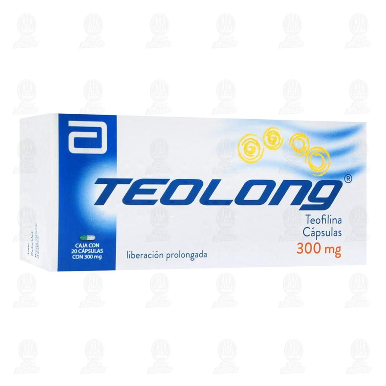 Teolong 300 mg, 20 C&aacute;psulas. image number 0