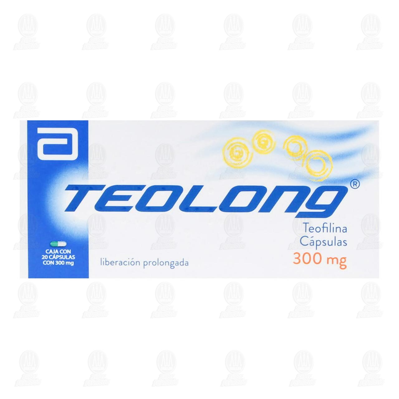 Teolong 300 mg, 20 C&aacute;psulas. image number 1