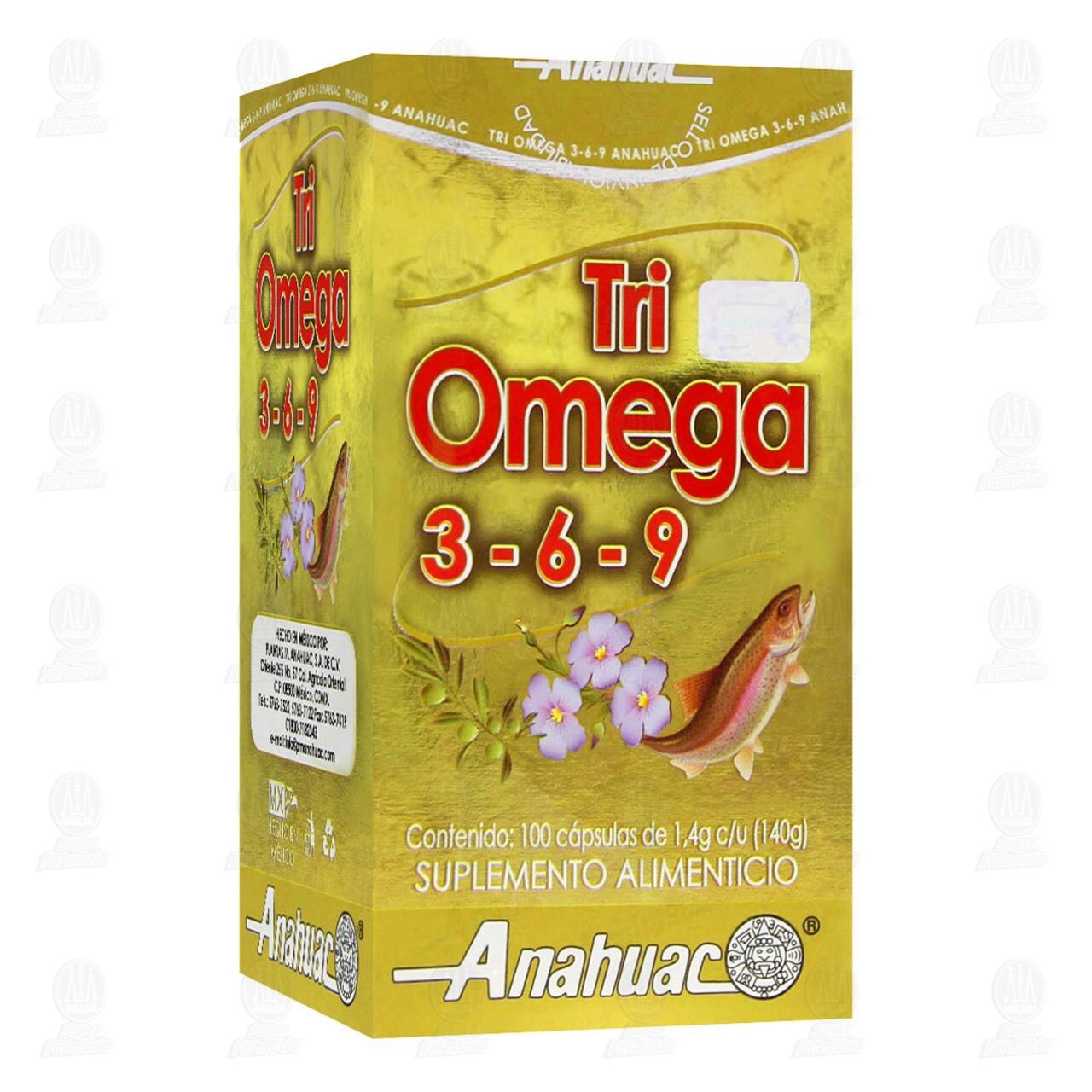 Triomega 3, 6 y 9, 100 Cápsulas.