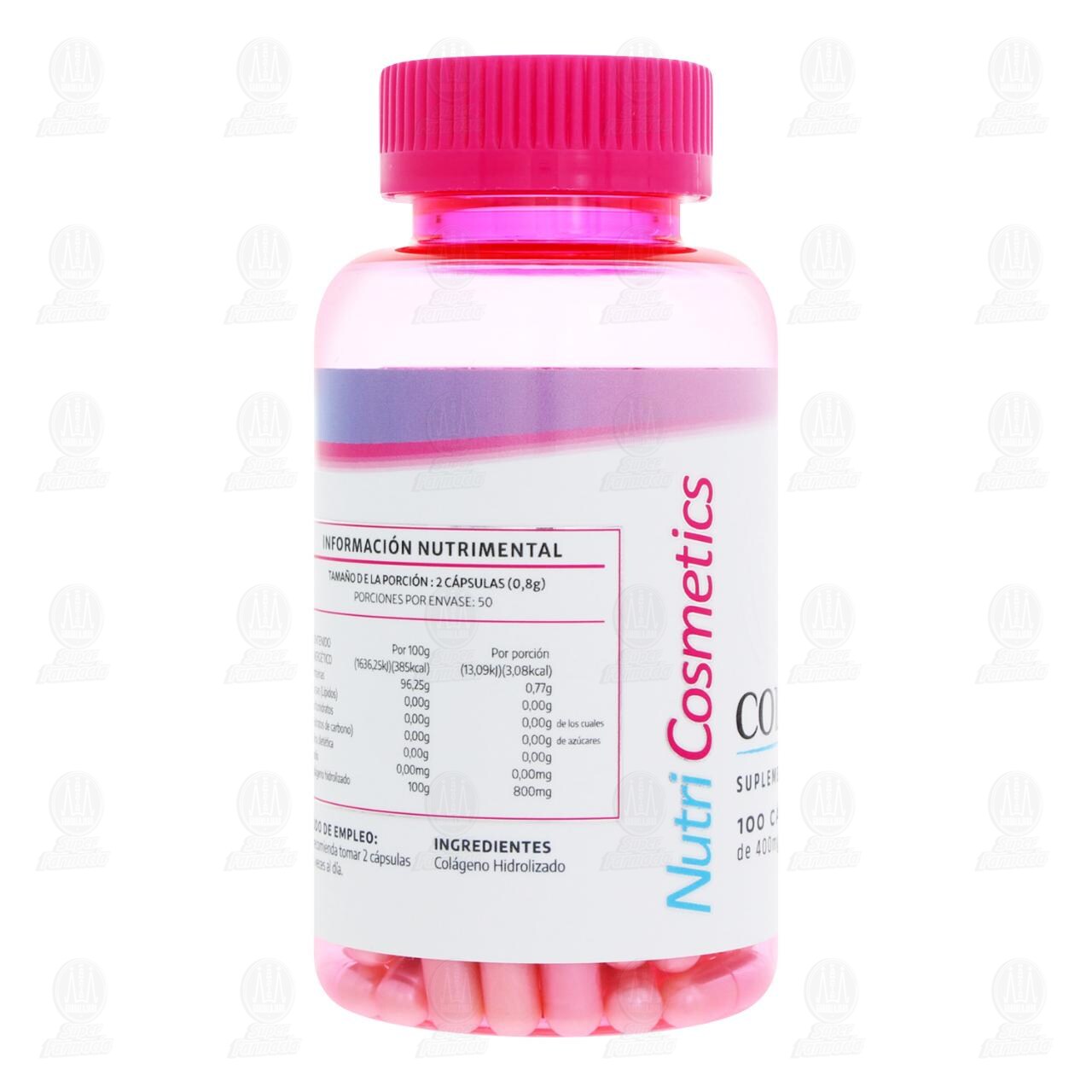 Col&aacute;geno Nutri Cosmetics 400 mg, 100 C&aacute;psulas. image number 2