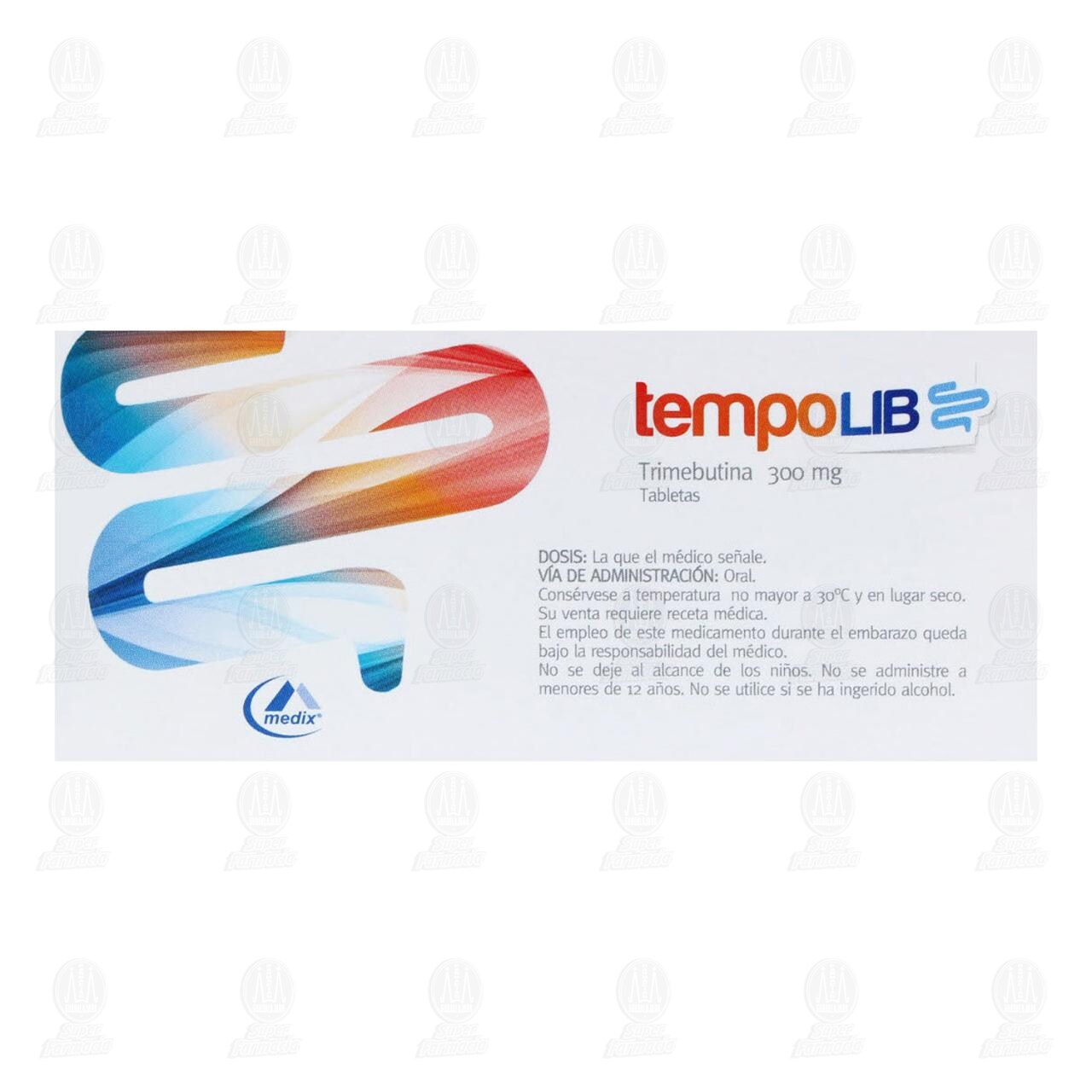 Tempolib 300mg 30 Tabletas image number 2