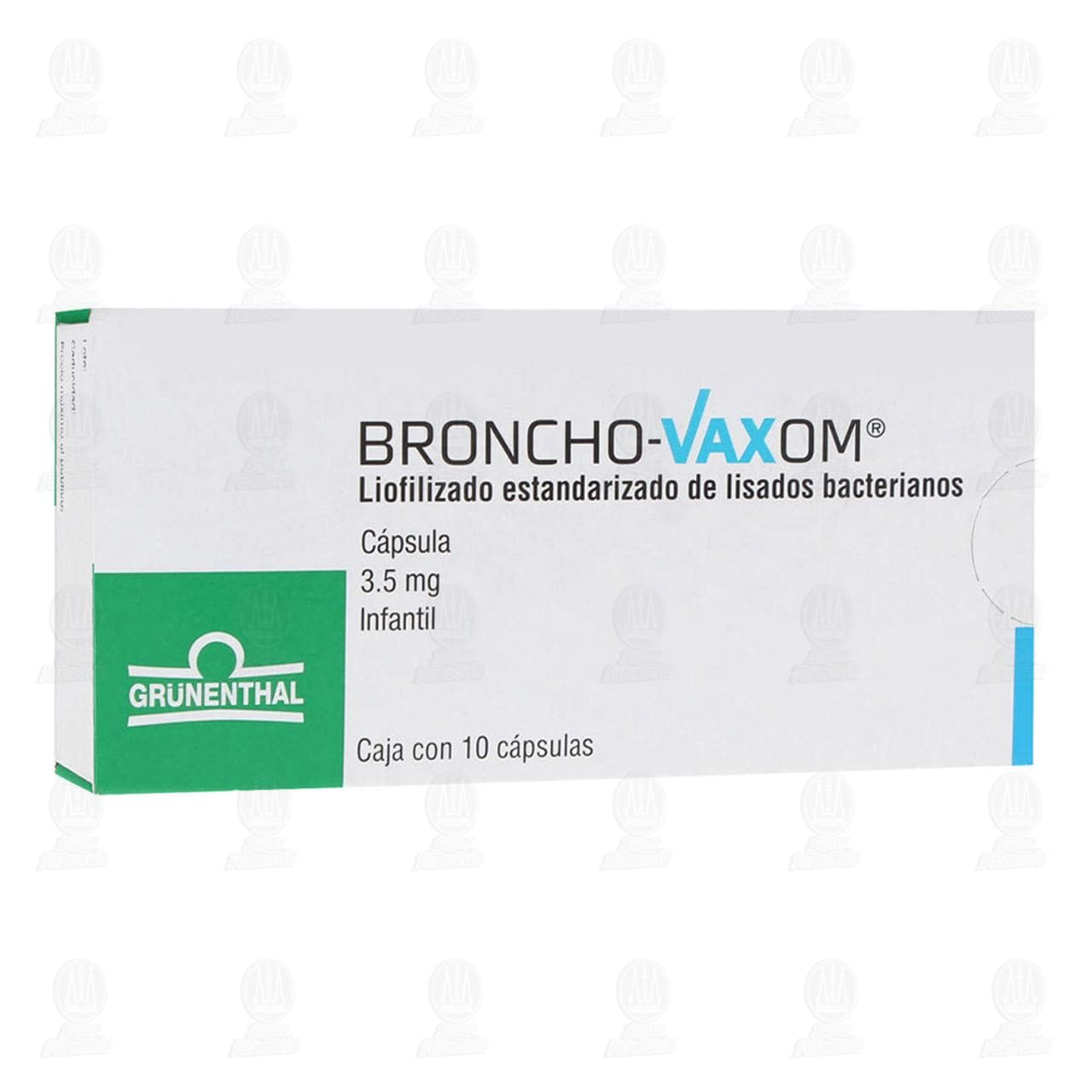 Imagen para Broncho Vaxom Infantil 3.5 mg, 10 Cápsulas.