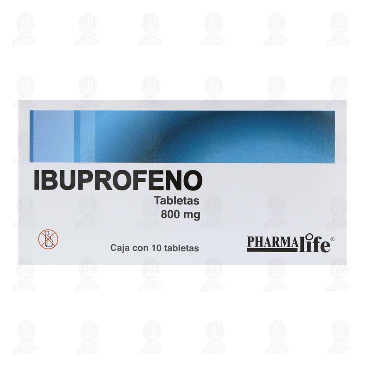 Ibuprofeno 800 mg, 10 Tabletas Pharmalife. image number 1