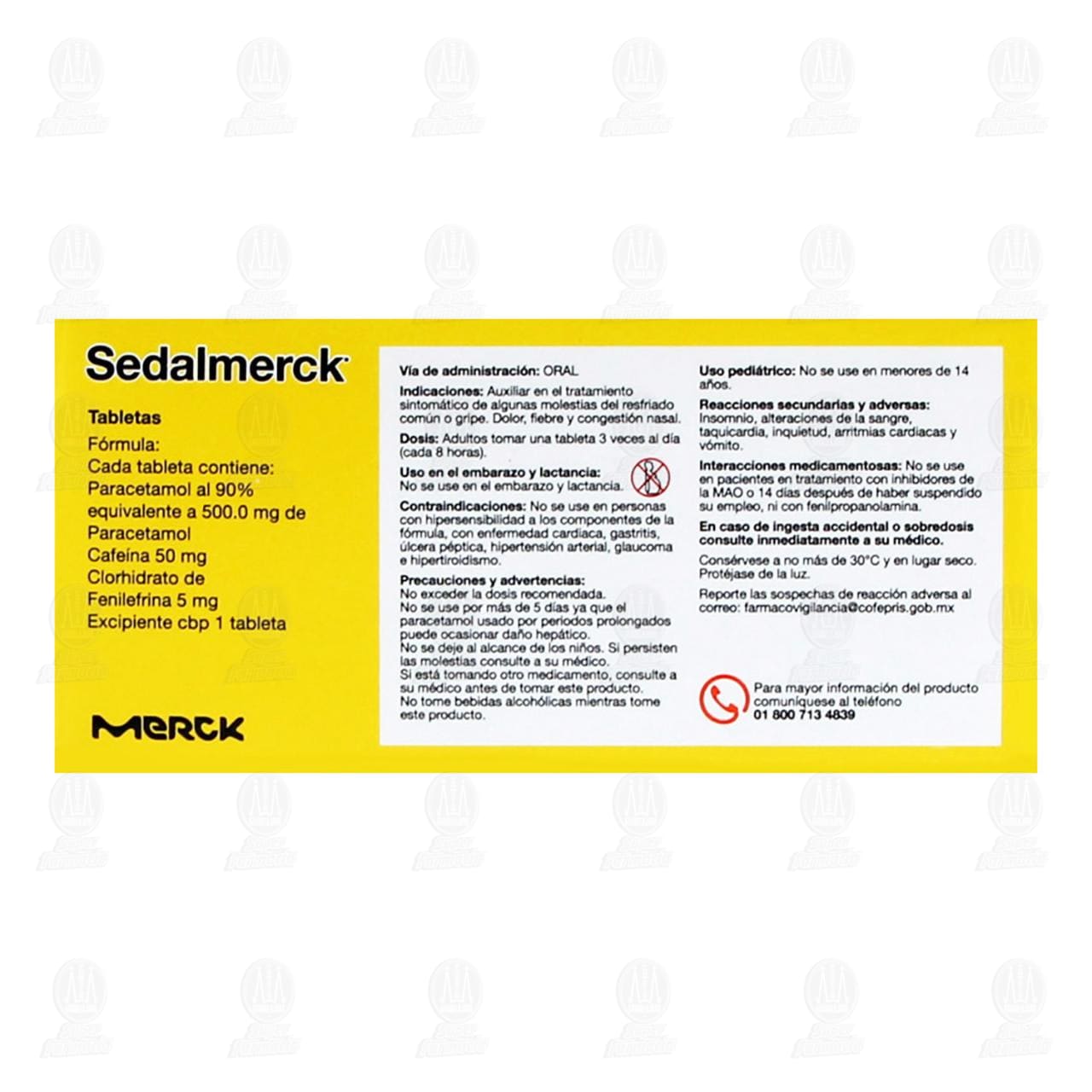 Sedalmerck Bl&iacute;ster, 20 Tabletas. image number 2