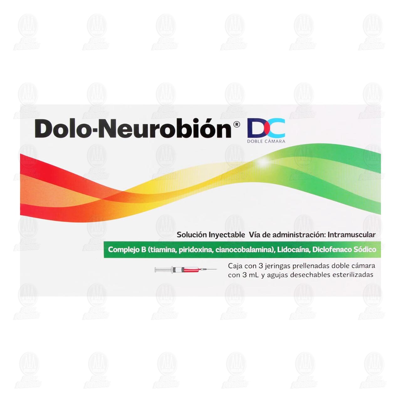 Dolo-Neurobión DC 3 Jeringas Prellenadas 3 ml, Agujas Desechables. image number 1