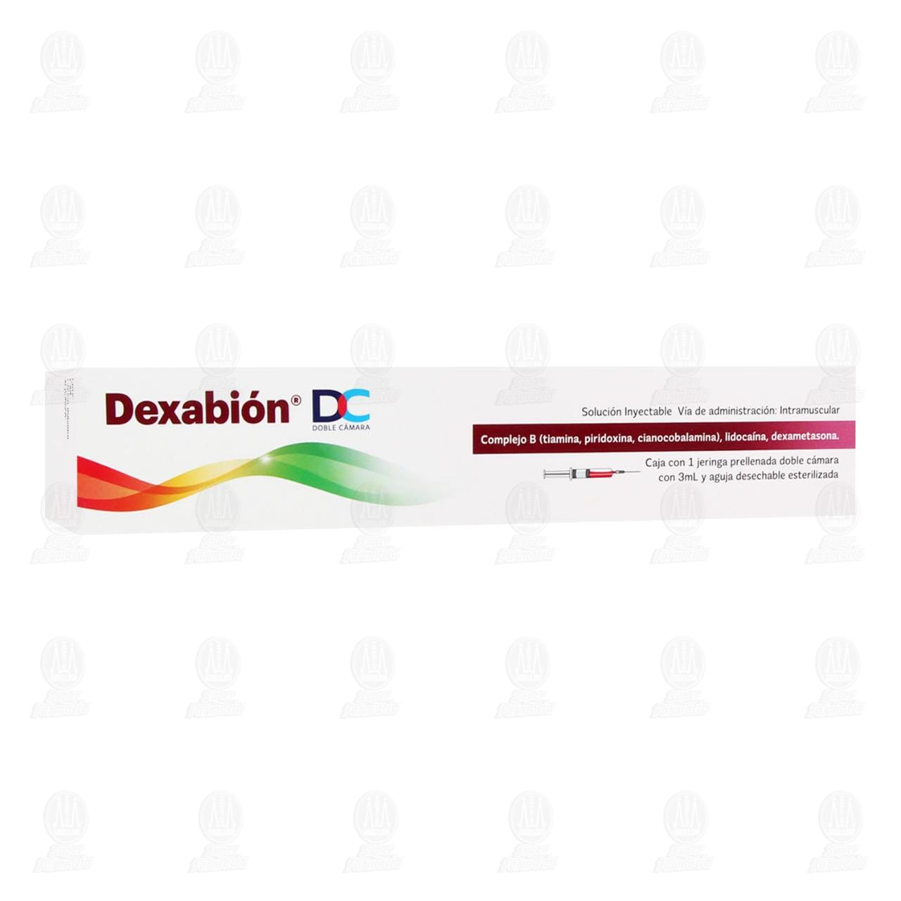 Dexabión DC 1 Jeringa Prellenada Doble Cámara 3 ml y Aguja Desechable Esterilizada.