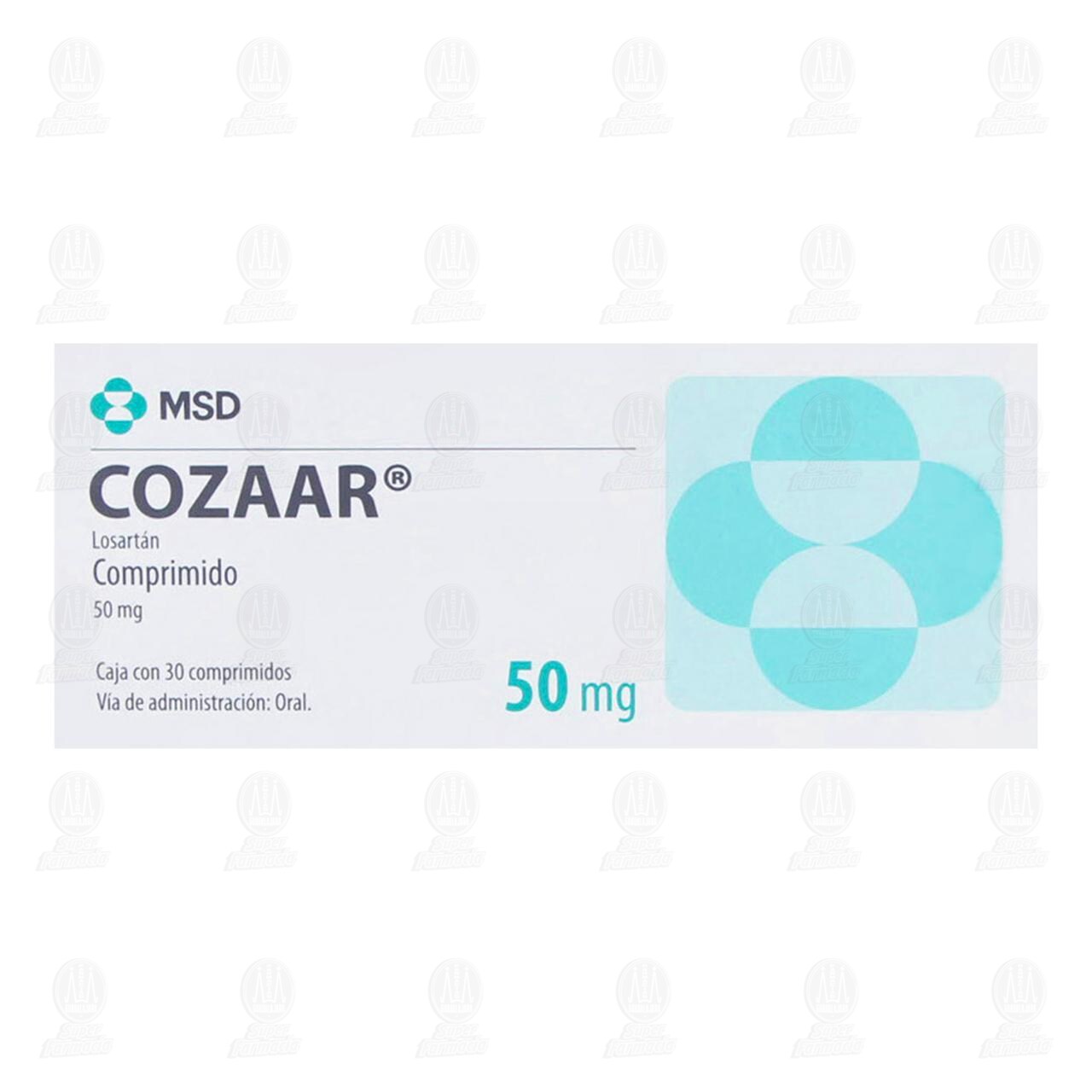 Pack Cozaar 50 mg, 2 Cajas con 30 Comprimidos c/u. image number 1