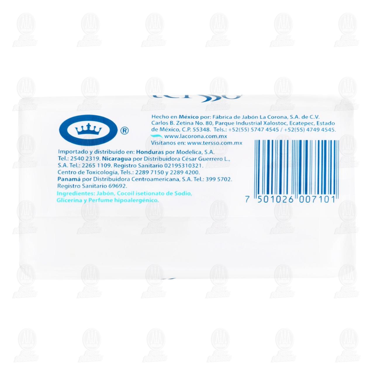 Jab&oacute;n de Tocador Tersso Hipoalerg&eacute;nico, 200 gr. image number 1