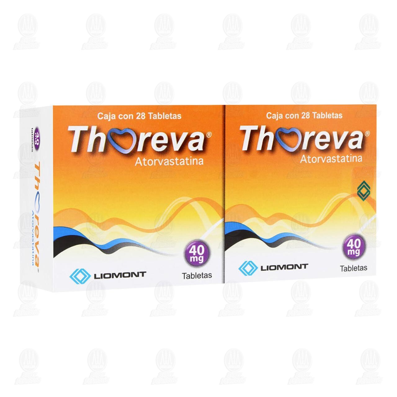 Pack Thoreva 40 mg, 2 Cajas con 28 Tabletas c/u. image number 0