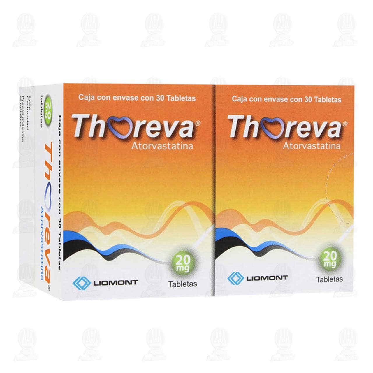 Imagen para Thoreva 20mg Dual 2 Cajas 30 Tabletas c/u