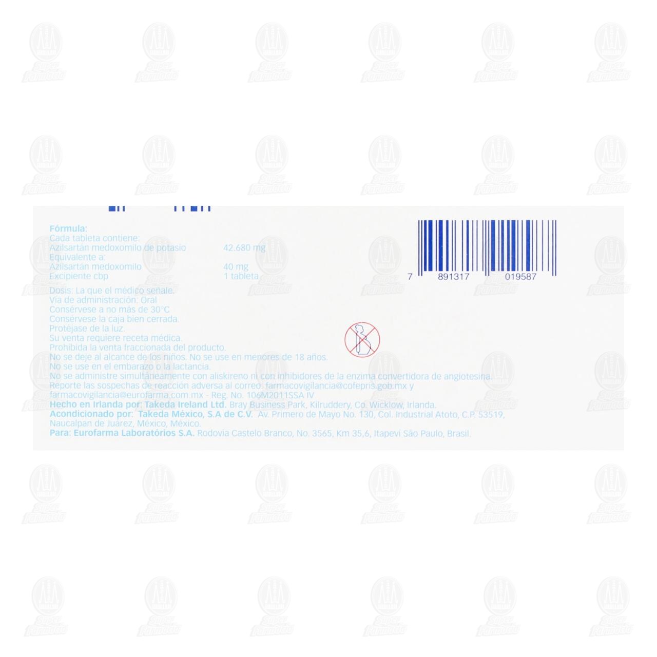 Edarbi 40 mg, 28 Tabletas. image number 2