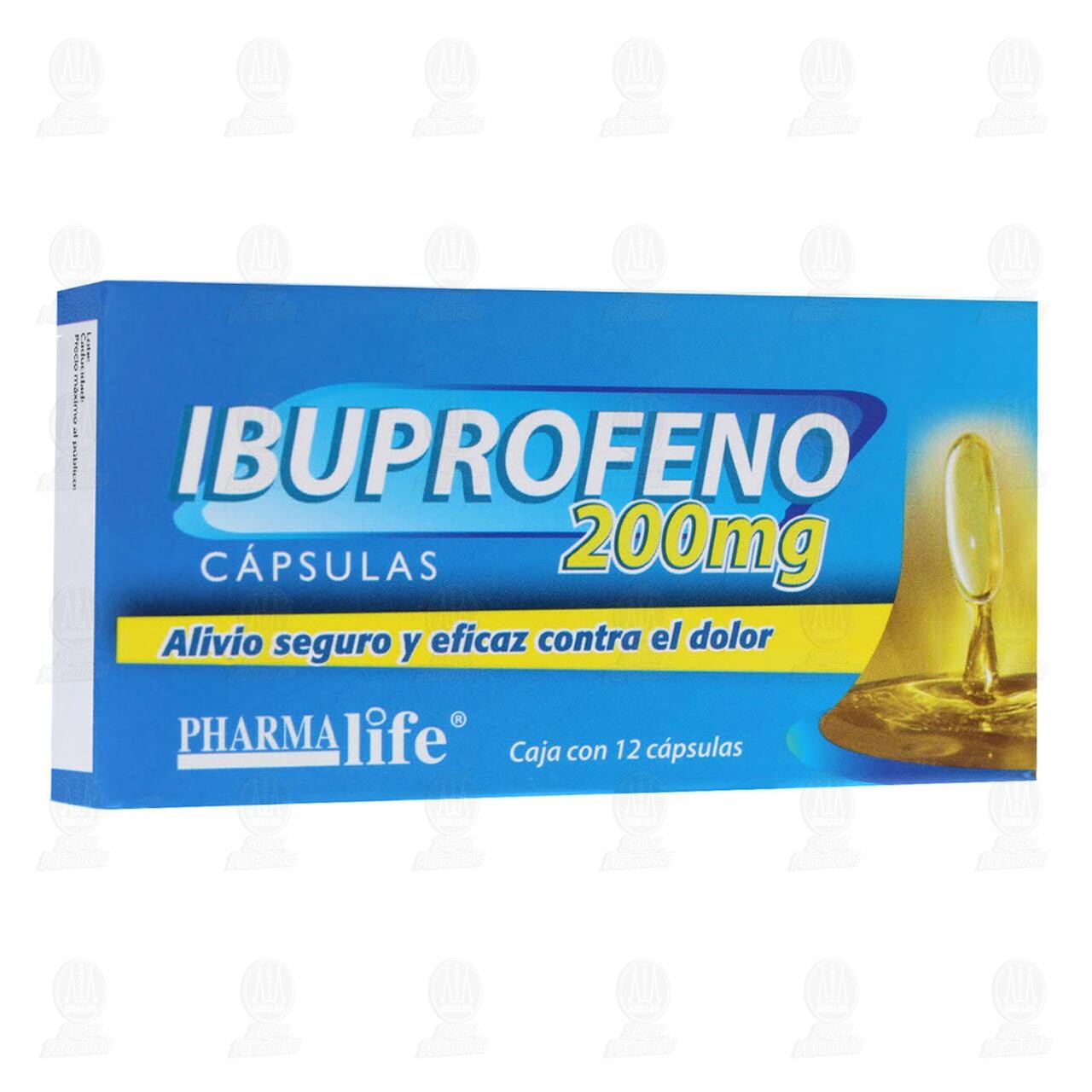 Ibuprofeno 200 mg, 12 C&aacute;psulas Pharmalife. image number 0
