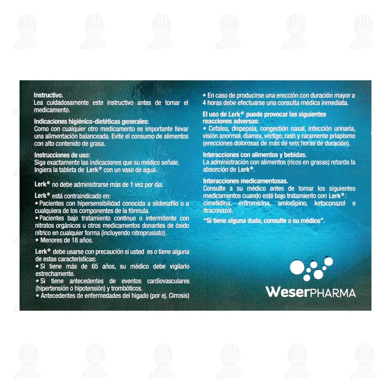 Lerk 50 mg, 1 Comprimido. image number 2