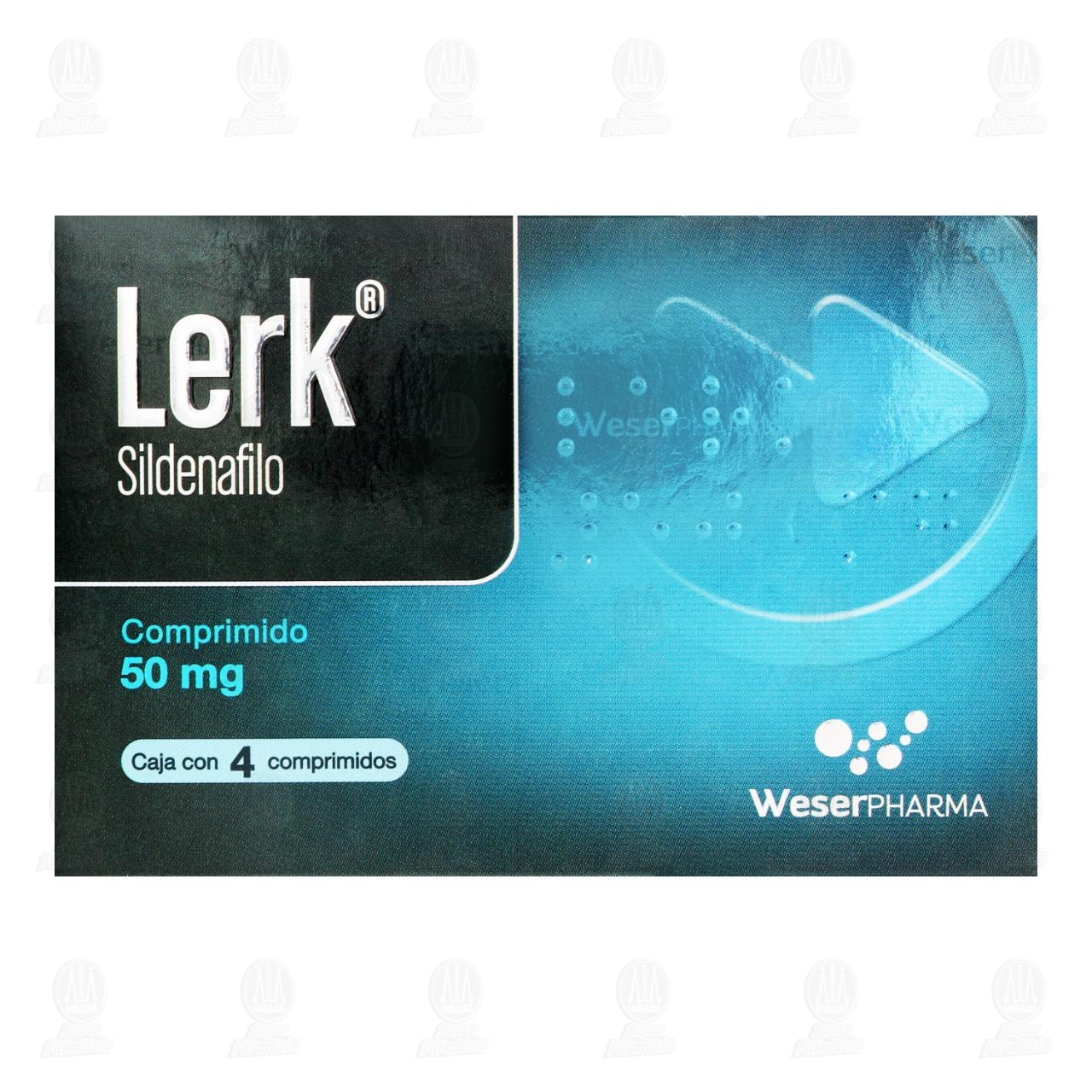 Lerk 50 mg, 4 Comprimidos. image number 1