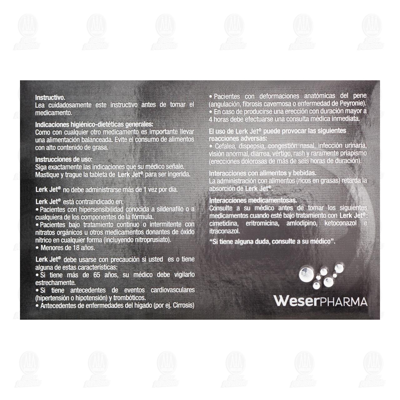 Lerk Jet 50 mg, 1 Comprimido. image number 2