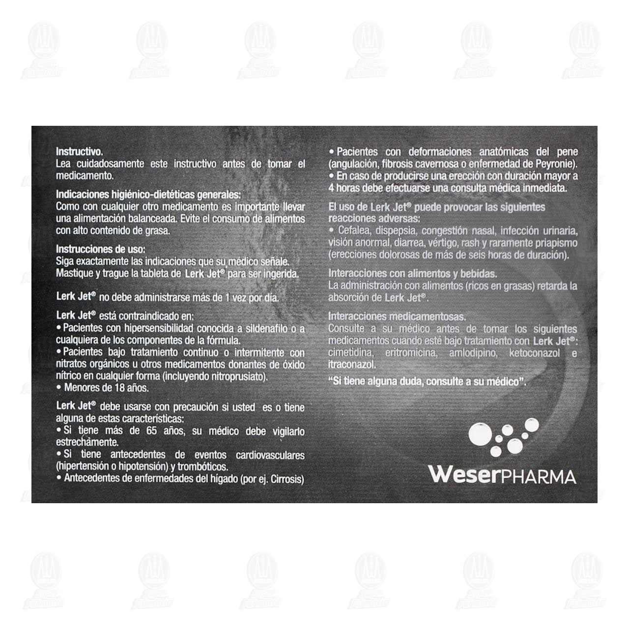 Lerk 50 mg, 4 Comprimidos. image number 2