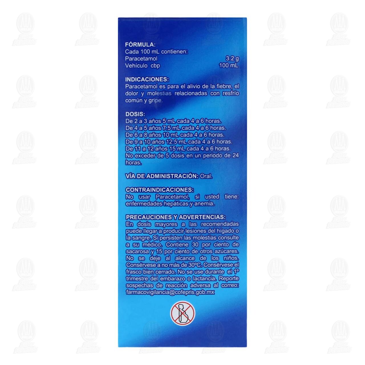 Paracetamol 160mg/5ml Jarabe, 120ml Pharmalife. image number 2