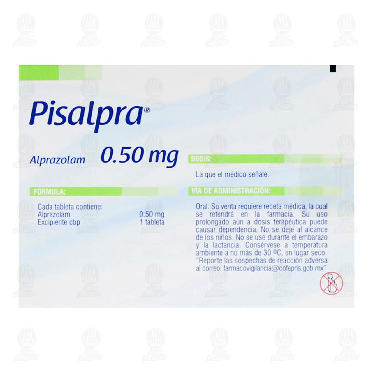 Pisalpra 0.50 mg, 30 Tabletas. image number 2