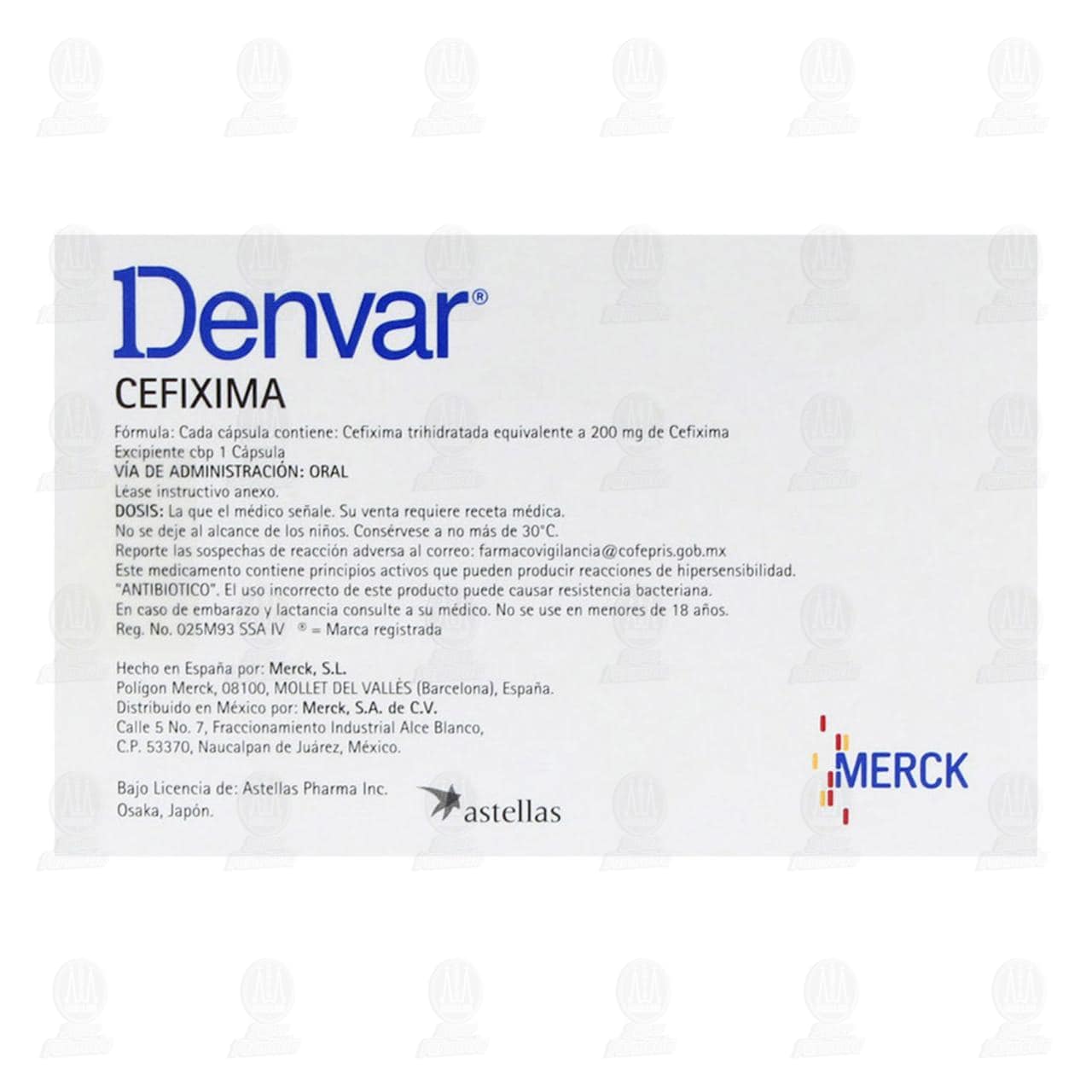 Denvar 200 mg, 12 C&aacute;psulas. image number 2