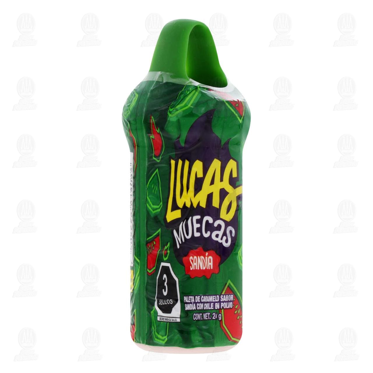 Imagen para Paleta Lucas Muecas Sandía con Chile en Polvo, 24 gr.
