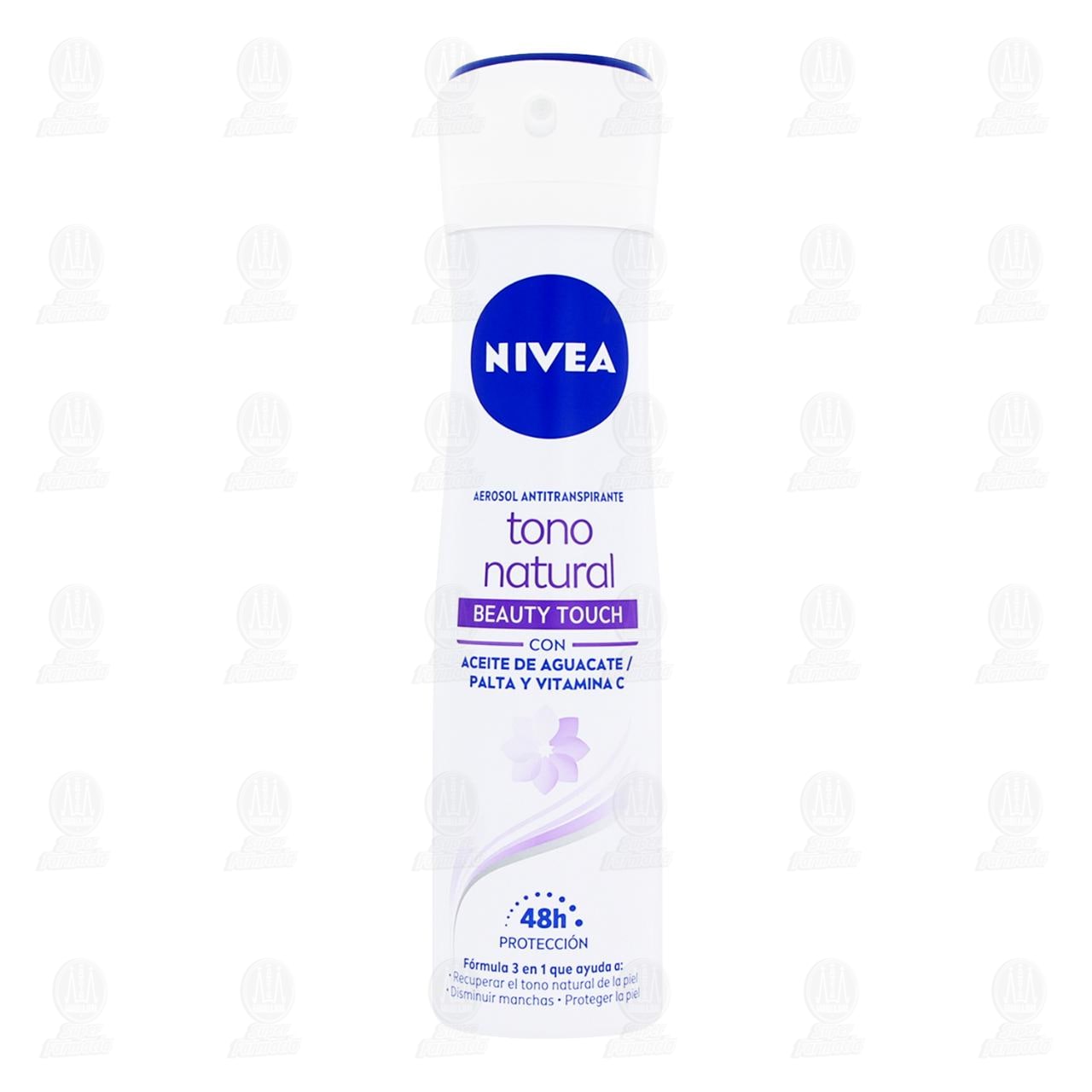 Nivea Antitranspirante Tono Natural Beauty Touch en Aerosol, 150 ml. image number 1