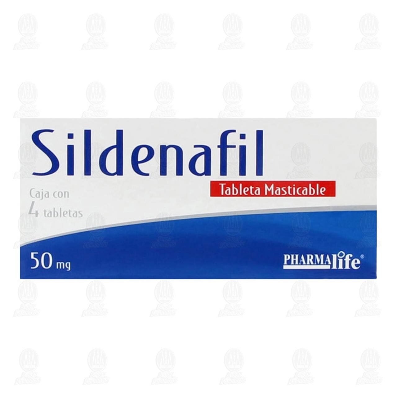 Sildenafil 50 mg, 4 Tabletas Pharmalife. image number 1
