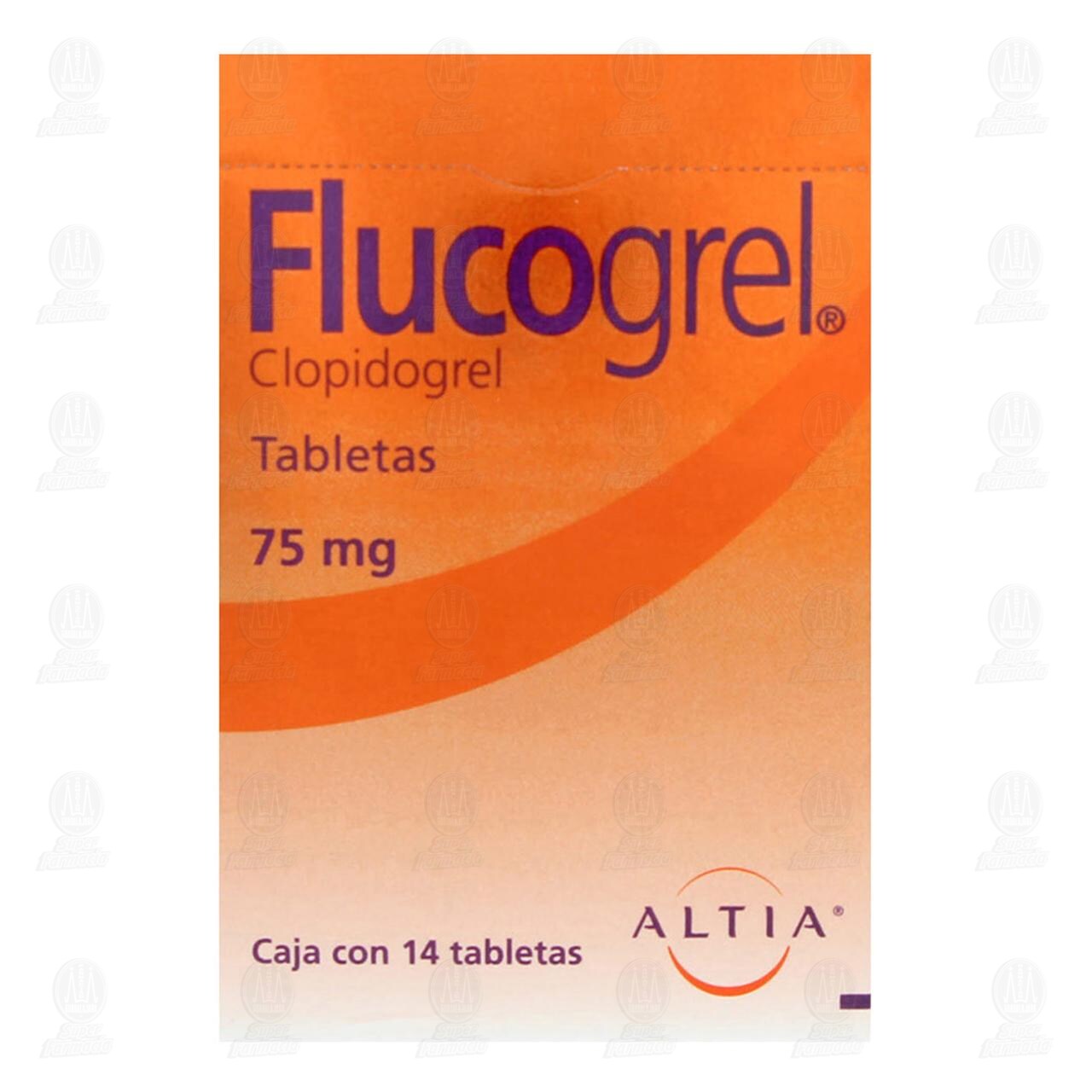 Flucogrel 75 mg, 14 Tabletas. image number 1