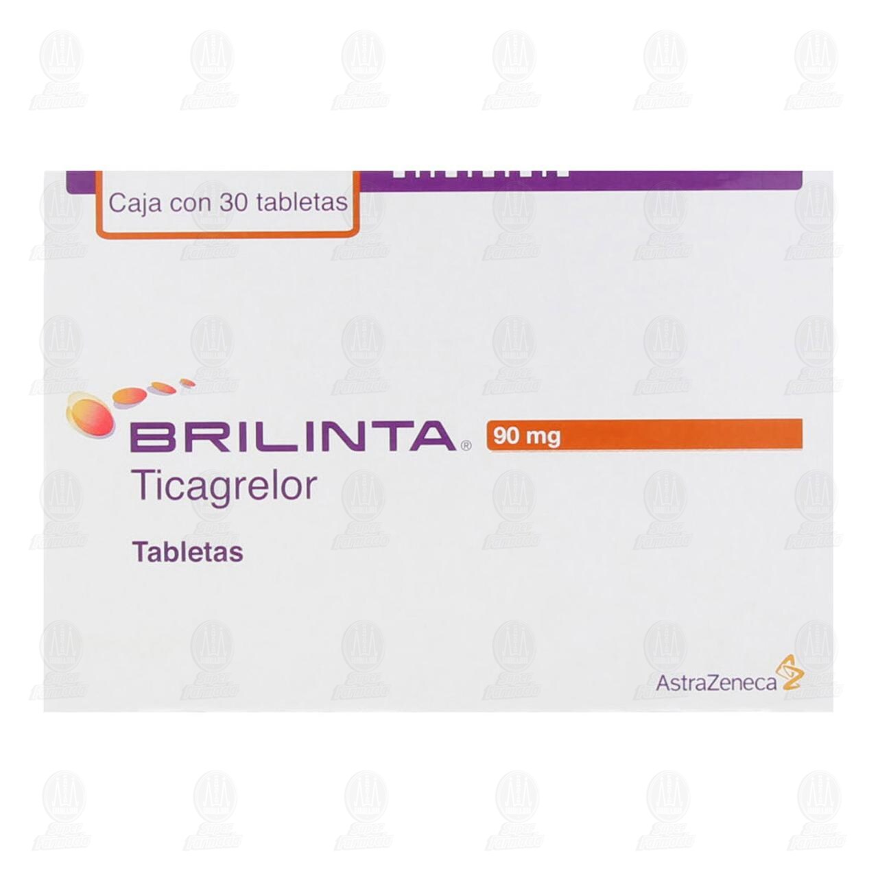 Brilinta 90 mg, 30 Tabletas. image number 1
