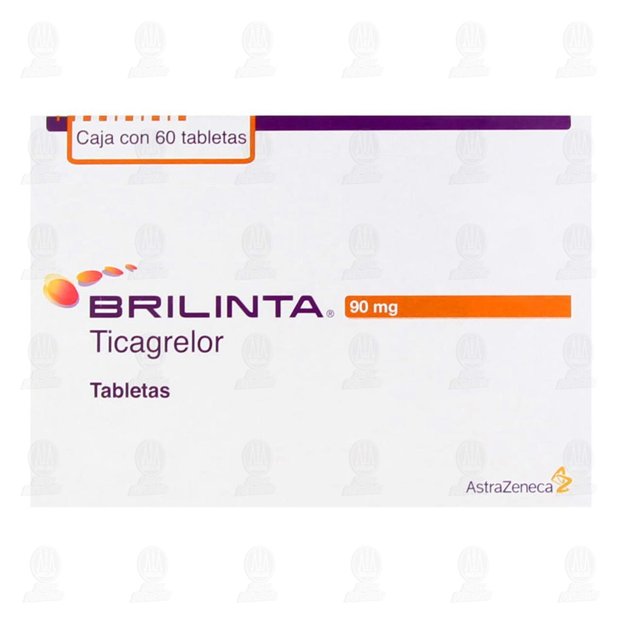 Brilinta 90 mg, 60 Tabletas. image number 1