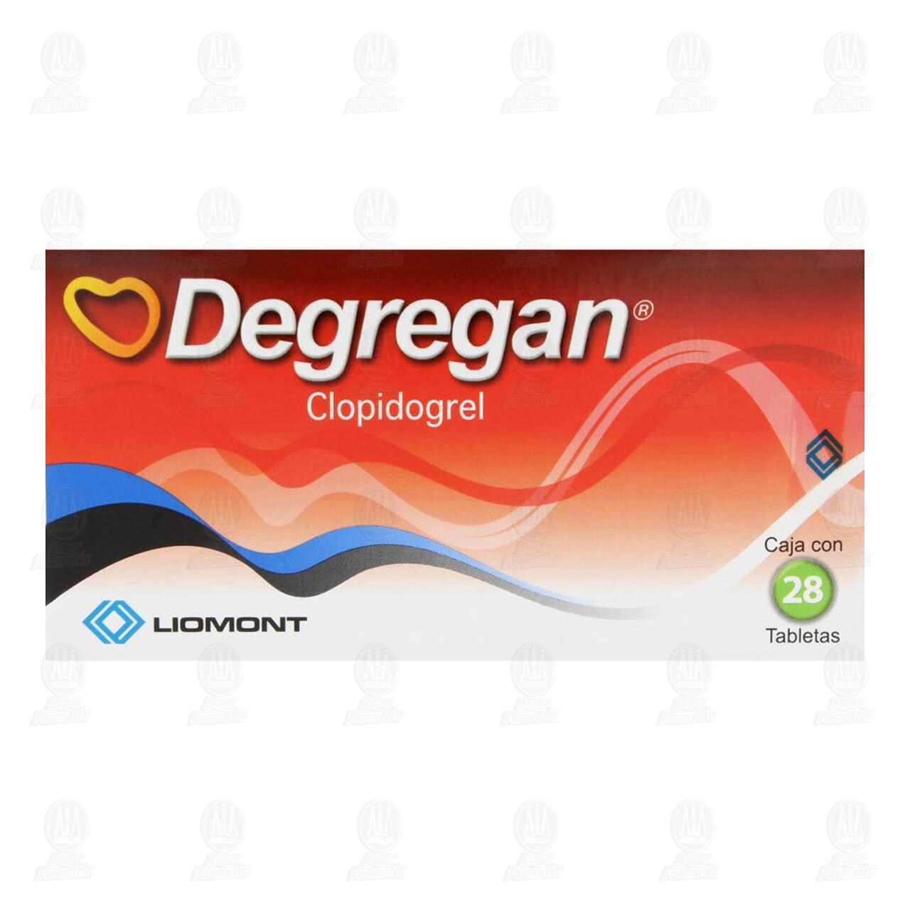 Degregan 75 mg, 28 Tabletas. image number 1