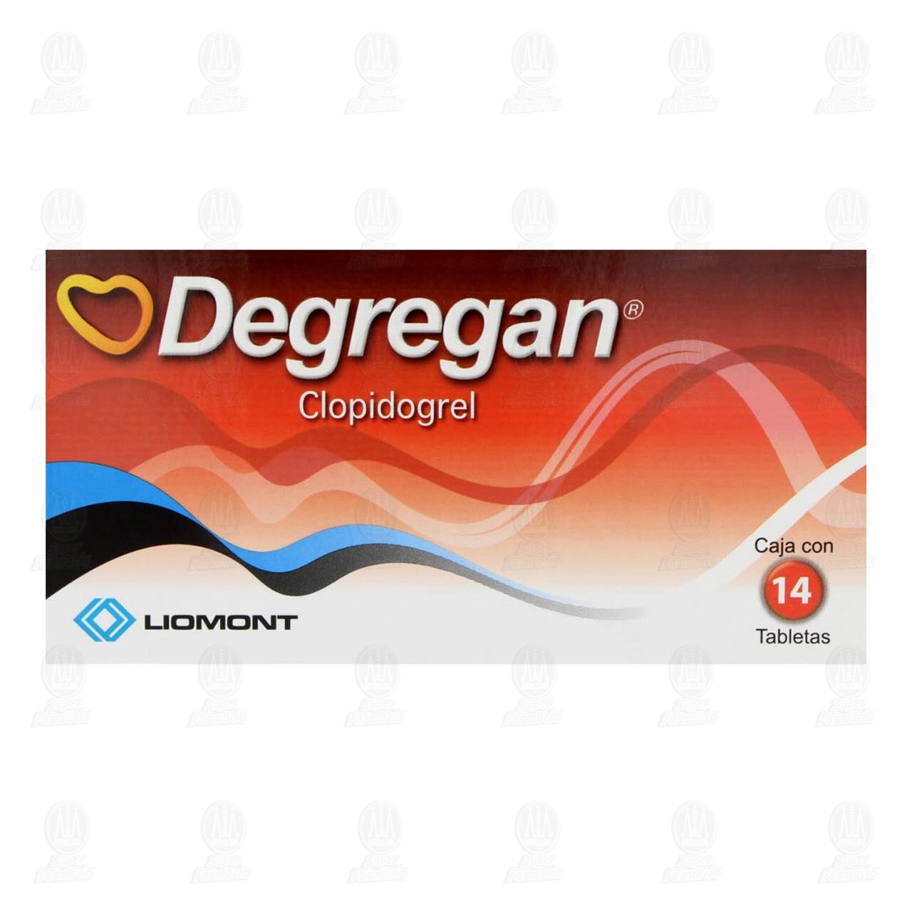 Degregan 75 mg, 14 Tabletas. image number 1