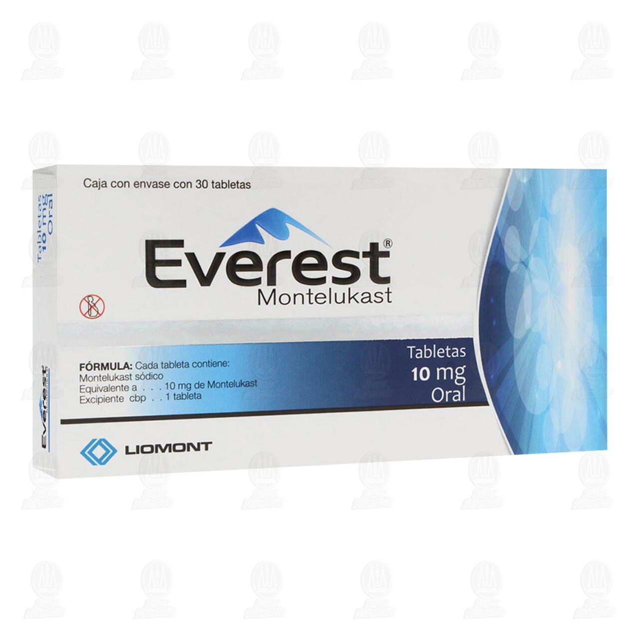 Everest 10 mg, 30 Tabletas. image number 0