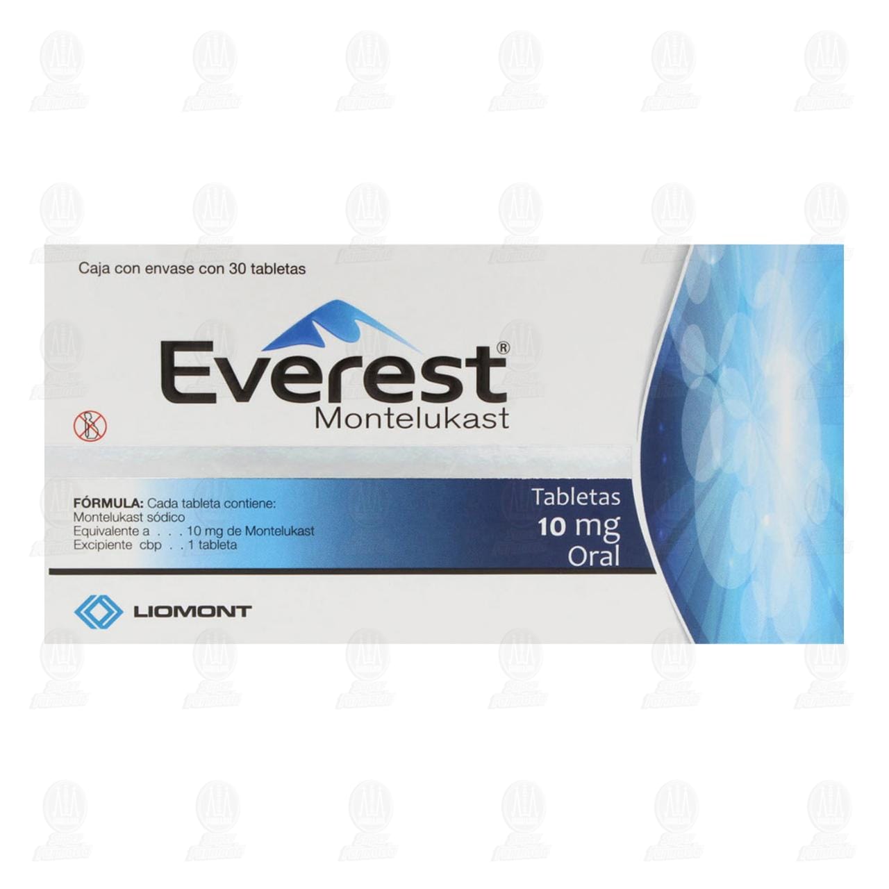 Everest 10 mg, 30 Tabletas. image number 1