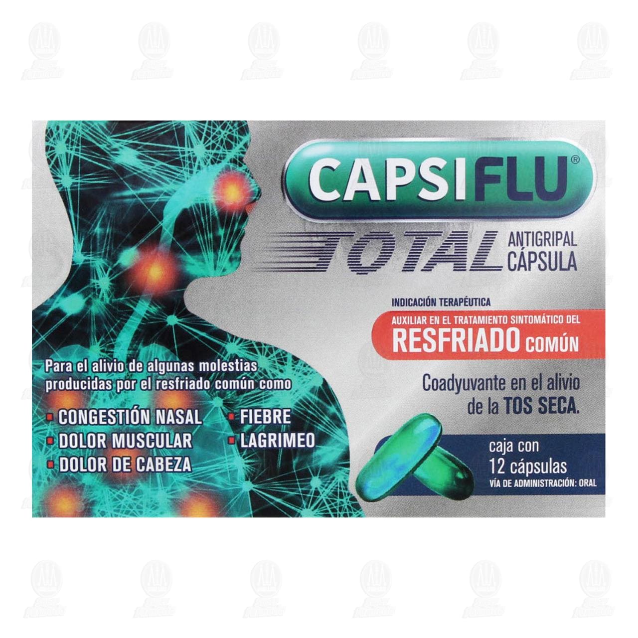 Capsiflu Total, 12 C&aacute;psulas. image number 1