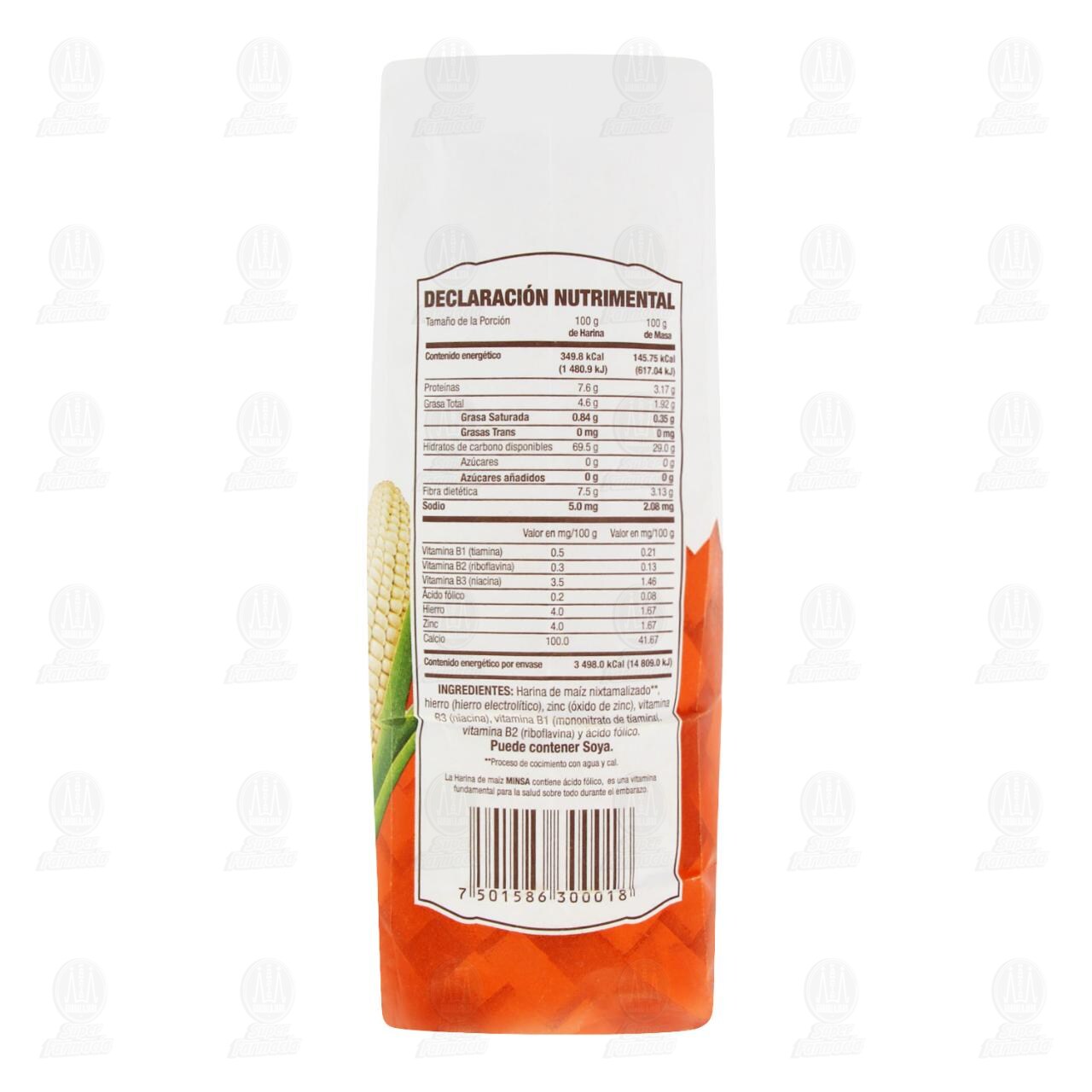 Harina de Ma&iacute;z M&iacute;nsa, 1 kg. image number 2