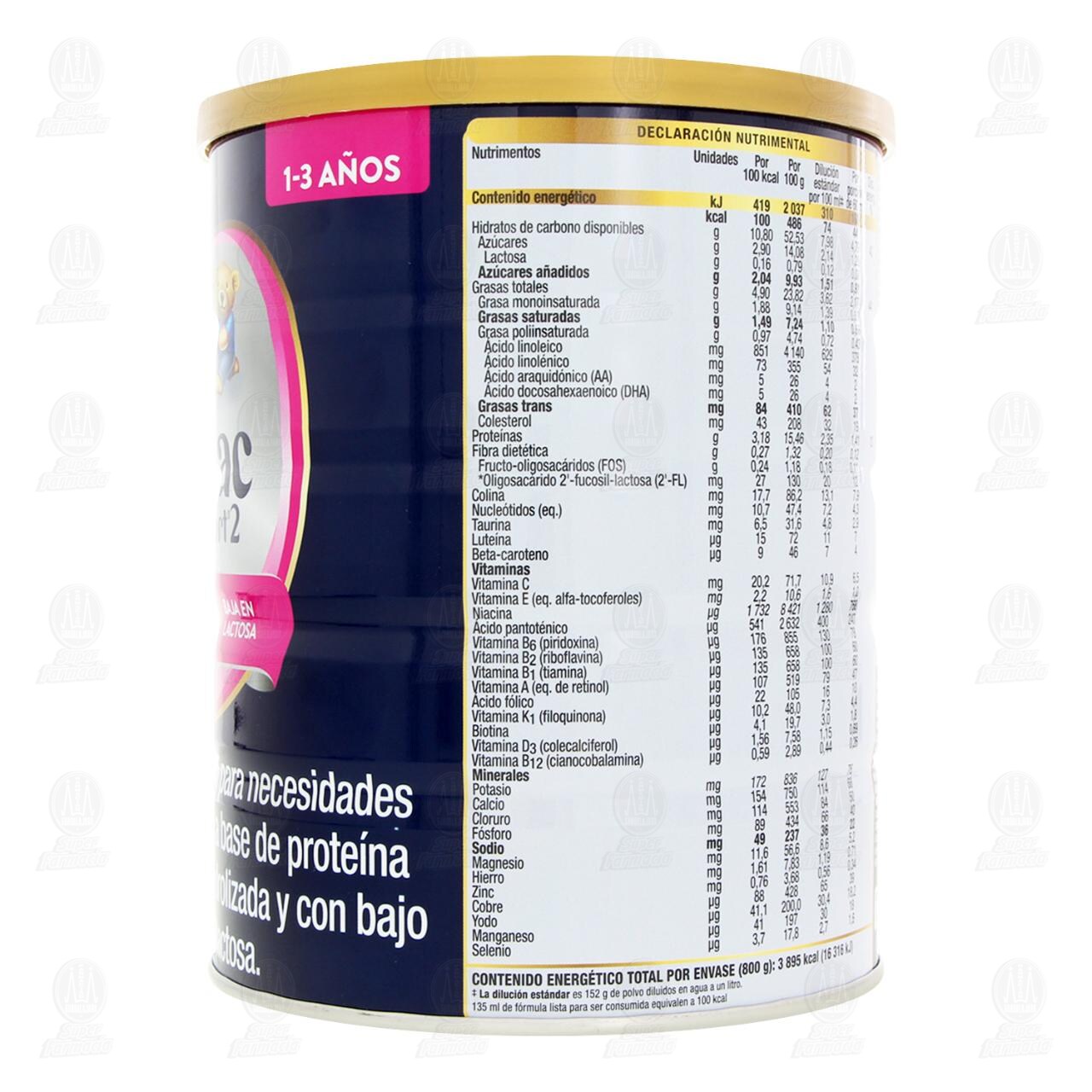 F&oacute;rmula Infantil Similac Total Comfort 2 Bajo en Lactosa para Lactantes (1-3 a&ntilde;os), 800 gr. image number 2