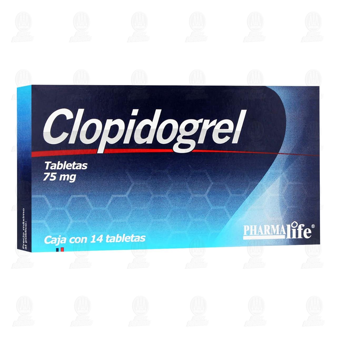 Imagen para Clopidogrel Tabletas 75mg Caja con 14 Tabletas