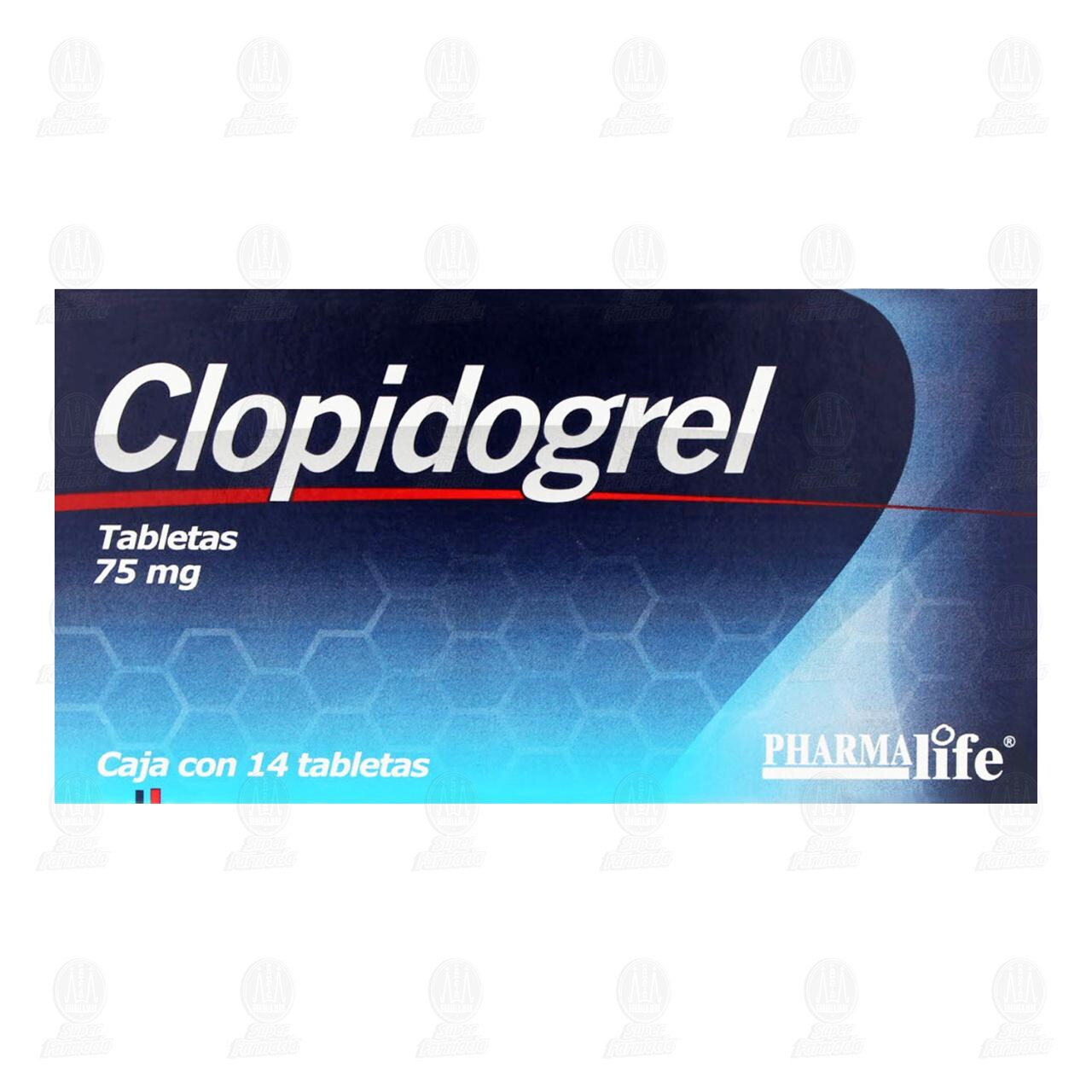 Clopidogrel 75 mg, 14 Tabletas Pharmalife. image number 1