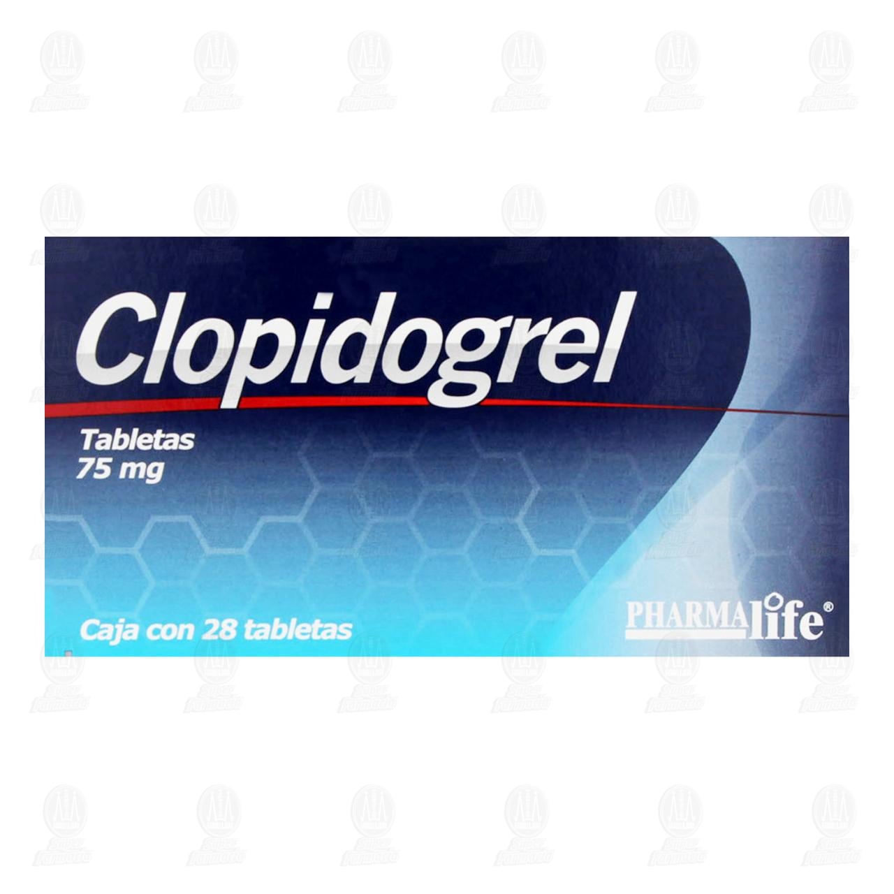 Clopidogrel 75 mg, 28 Tabletas Pharmalife. image number 1