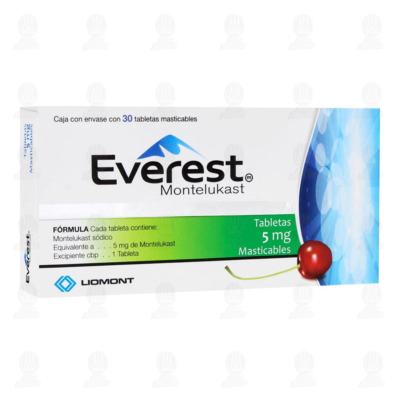 Everest 5 mg, 30 Tabletas Masticables. image number 0