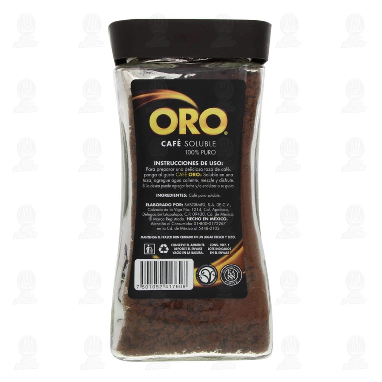 Caf&eacute; Soluble Oro 100% Puro, 200 gr. image number 2
