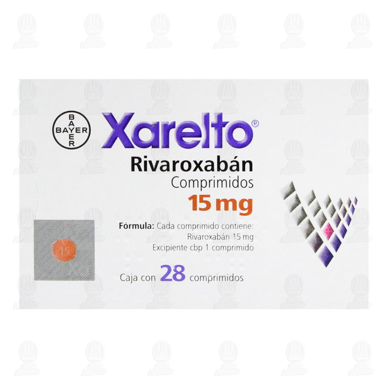 Xarelto 15 mg, 28 Comprimidos. image number 1