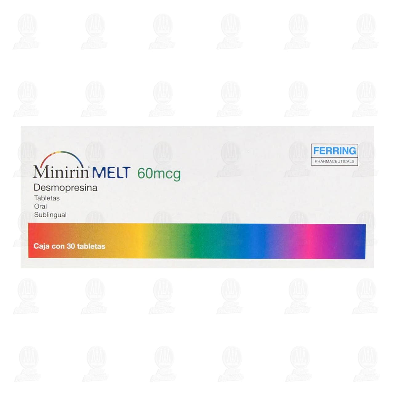 Minirin Melt 60 mcg, 30 Tabletas. image number 1