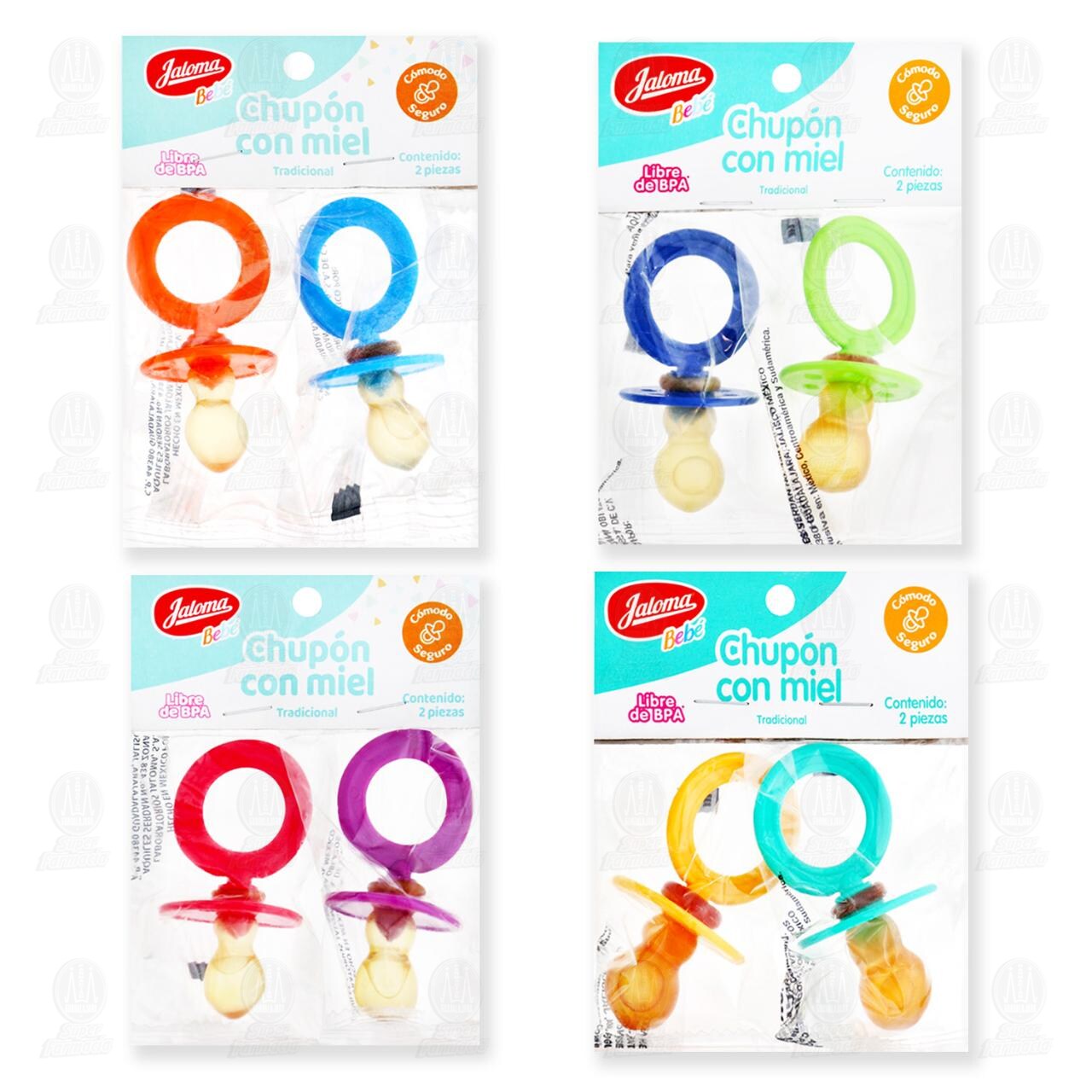 Chupones para Beb&eacute; Jaloma Tradicionales con Miel, 2 pzas. image number 2