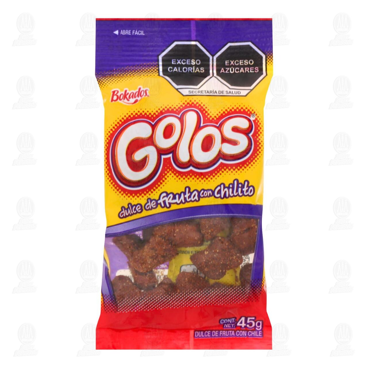 Dulce Golos de Fruta con Chilito, 45 gr. image number 0