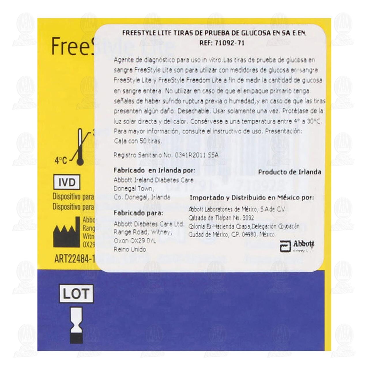 Freestyle Lite Tiras de Prueba de Glucosa, 50 pzas. image number 2