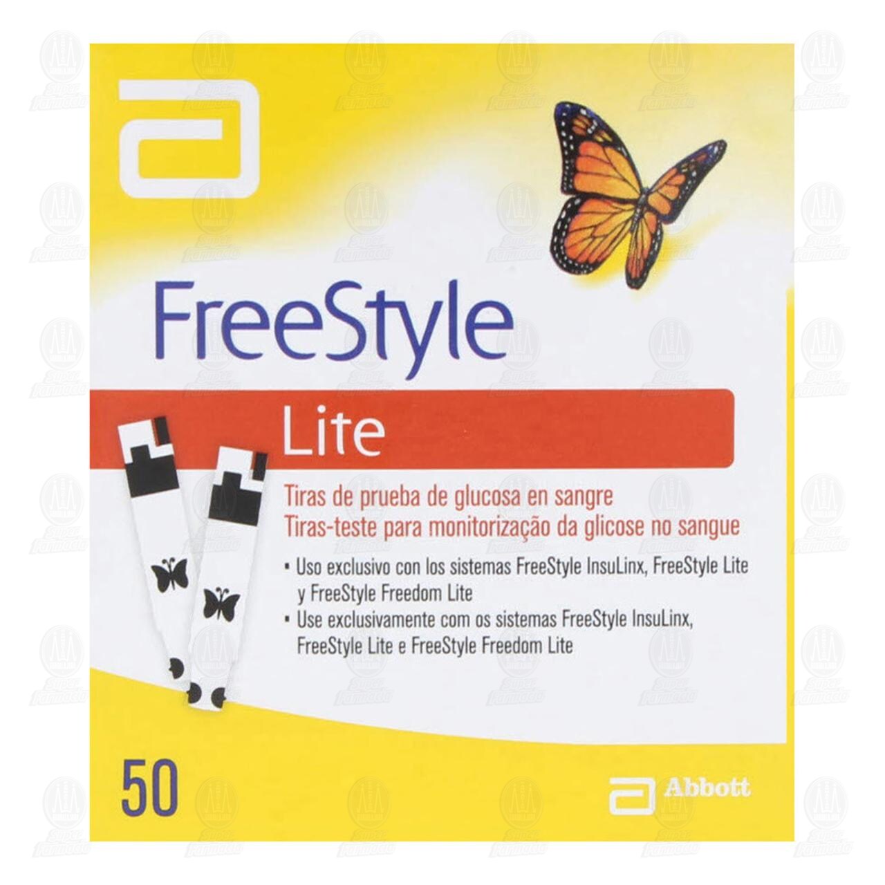 Freestyle Lite Tiras de Prueba de Glucosa, 50 pzas. image number 1