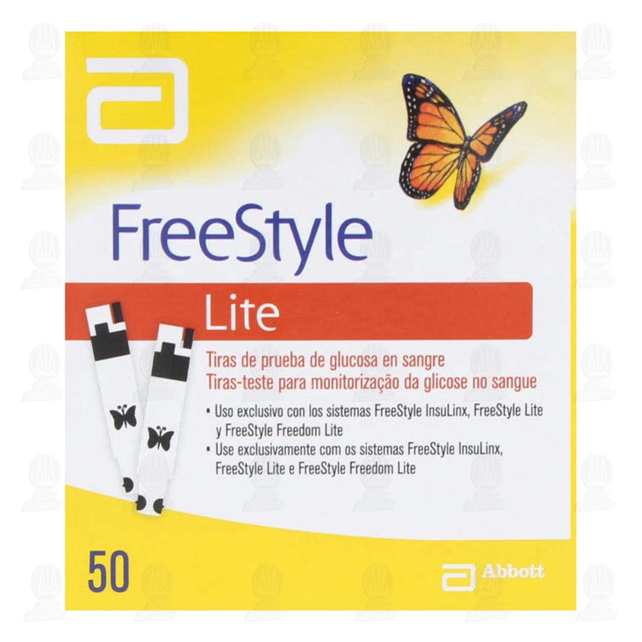 Freestyle Lite Tiras de Prueba de Glucosa, 50 pzas. image number 1
